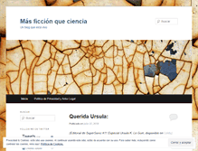 Tablet Screenshot of masficcionqueciencia.com